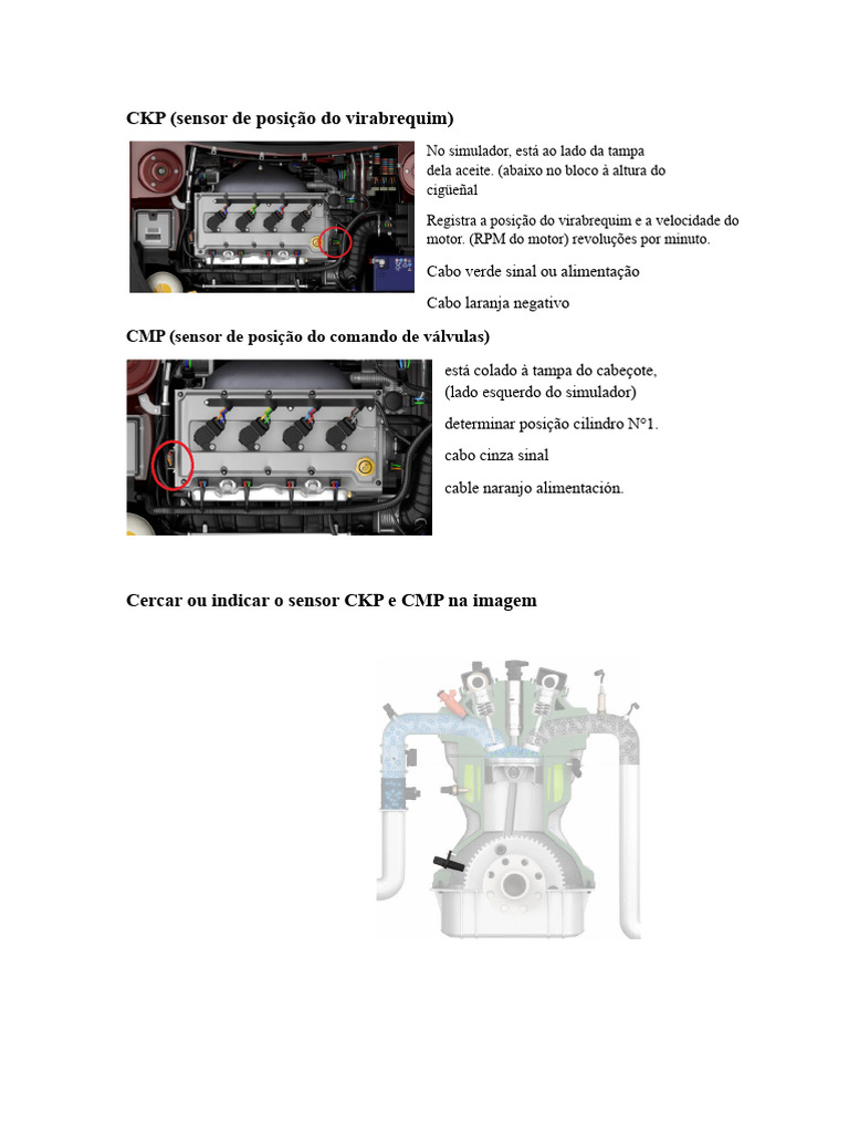 Funcionamento e Medição de Sensores CKP e CMP | PDF | Motores | Magnetismo