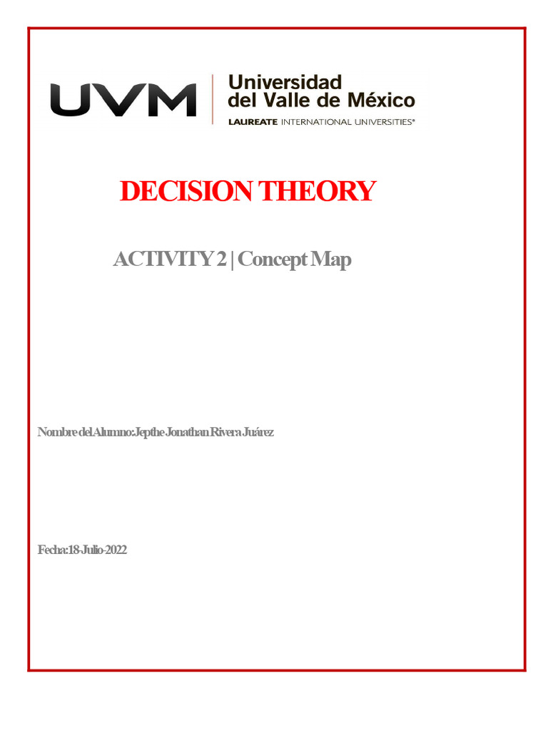 Decision-Making Process Concept Map | PDF | Decision Making | Evaluation