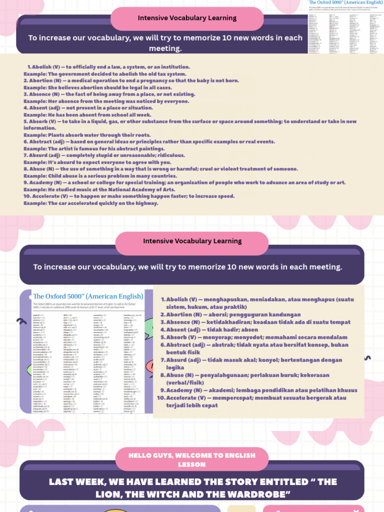 Vocabulary and Grammar Learning Guide | PDF | Linguistics