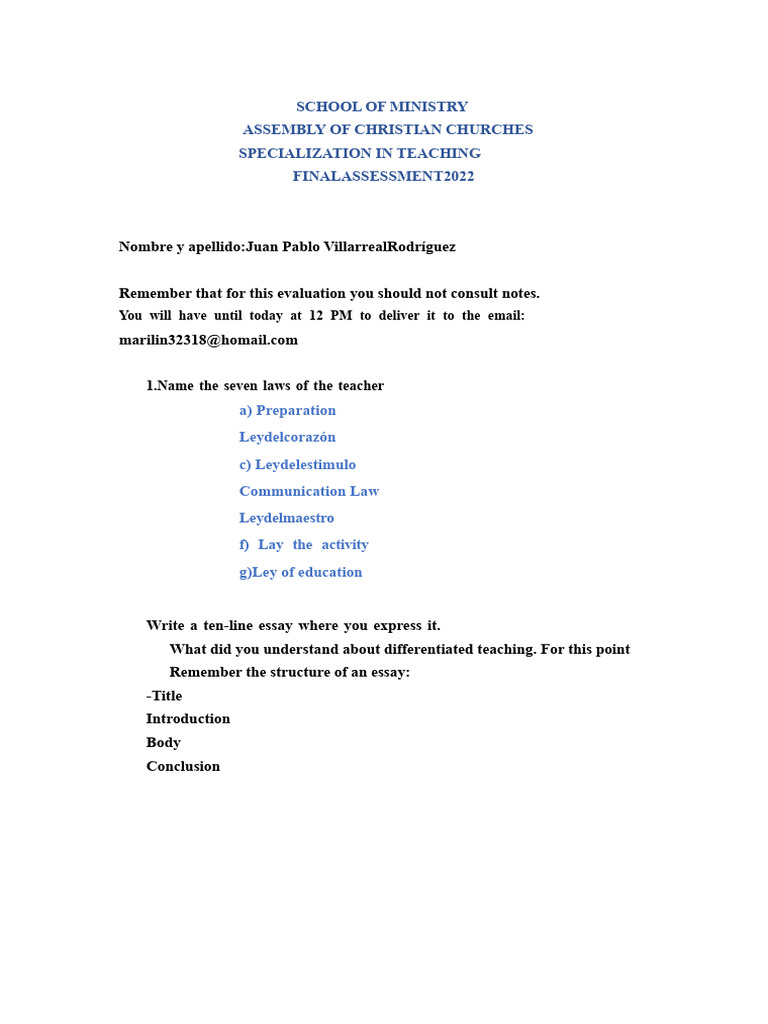 Essay On Differentiated Instruction | PDF
