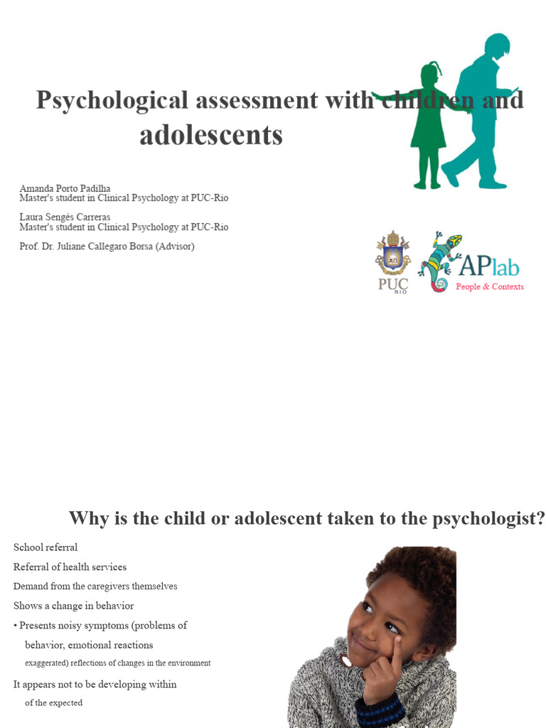 Child and Adolescent Psychological Assessment | PDF | Psychology ...