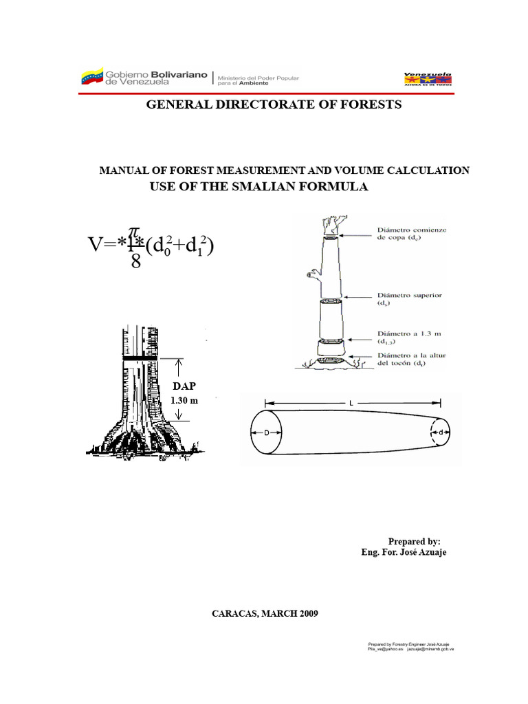 General Directorate of Forests Manual of Measurement and Forestry ...