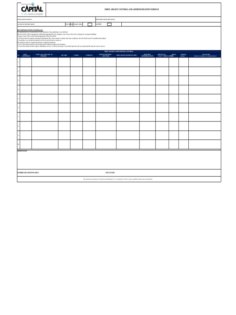 First Aid Kit Management Guidelines | PDF | First Aid