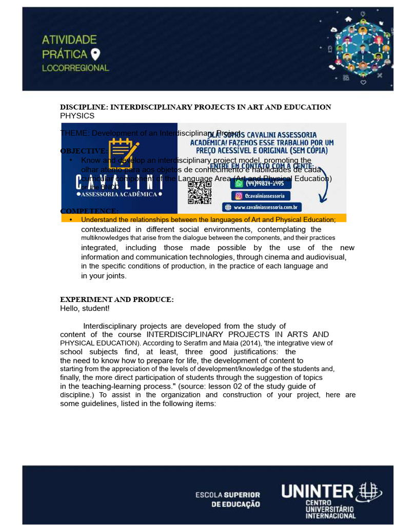 Interdisciplinary Projects in Arts and Education | PDF ...