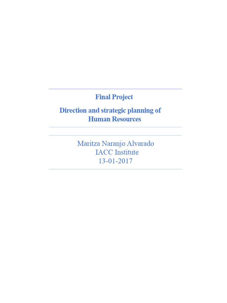 Final Project Human Resources | PDF | Goal | Human Resources