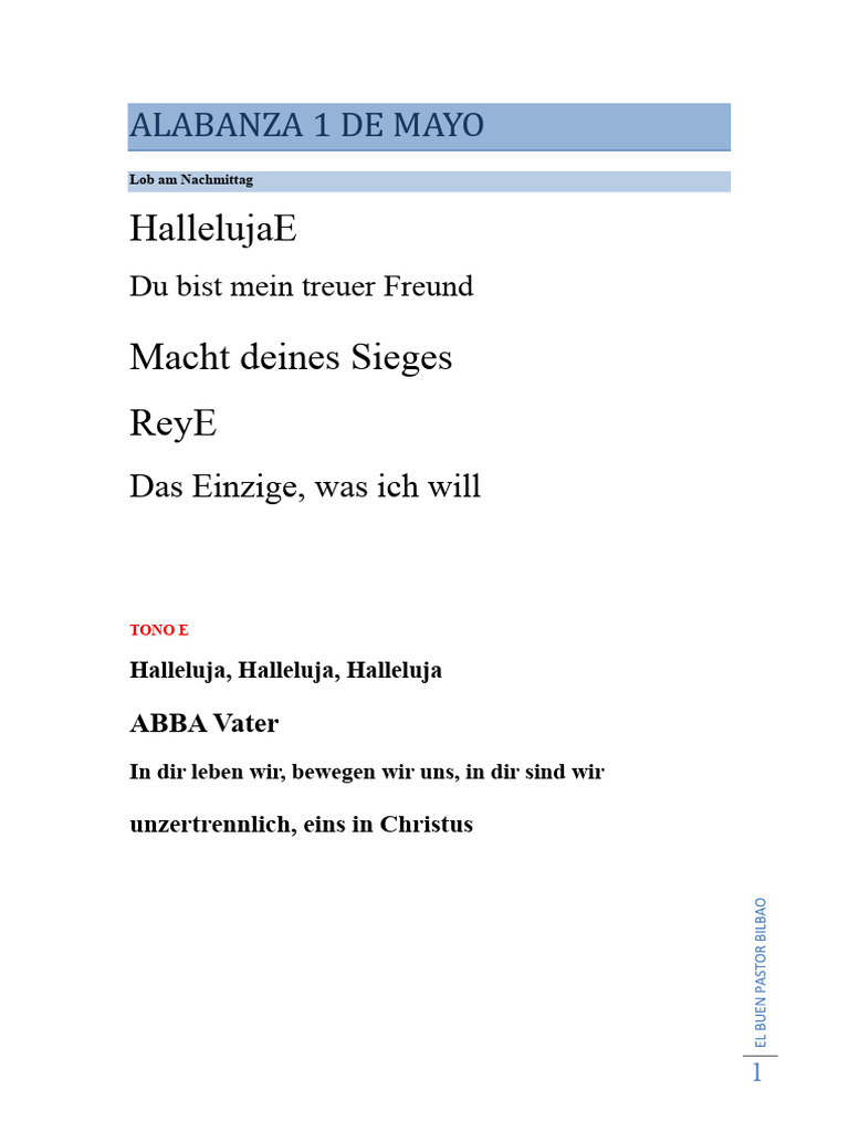 Christliche Lieder Mit Texten Und Akkorden | PDF