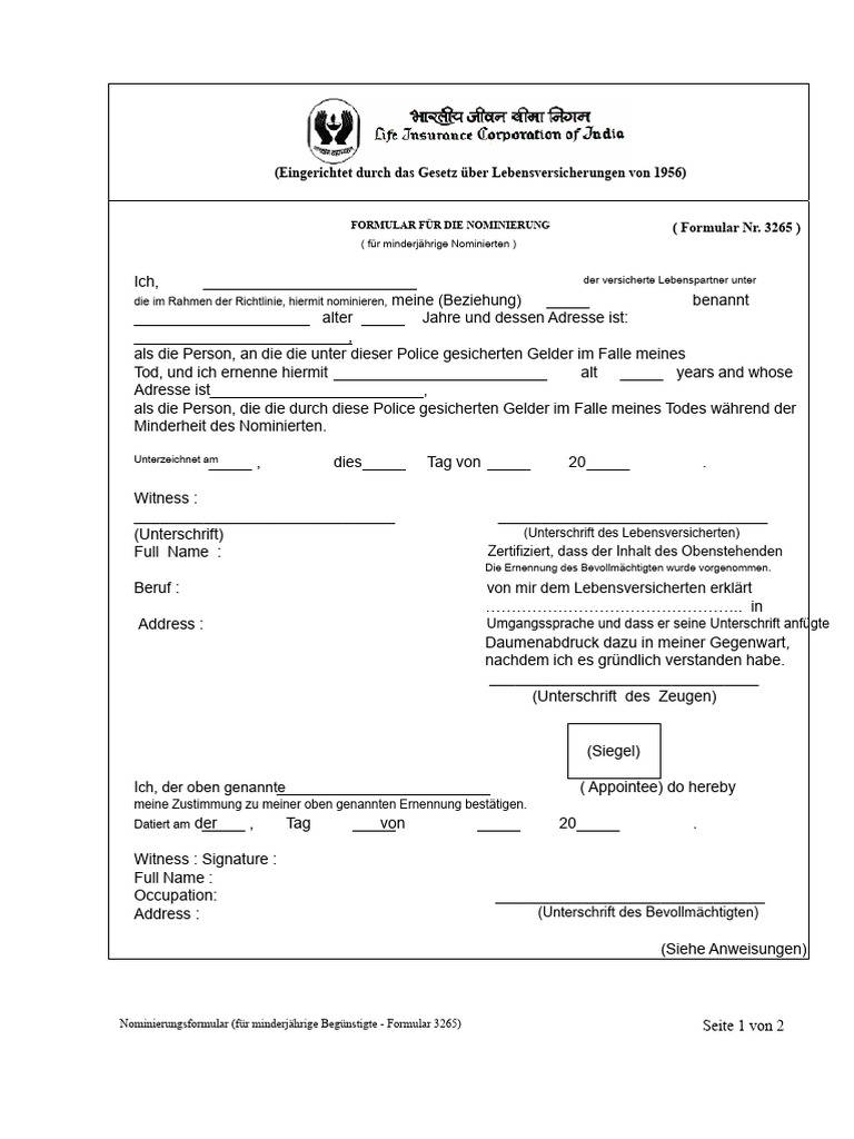 Formular 3265 | PDF