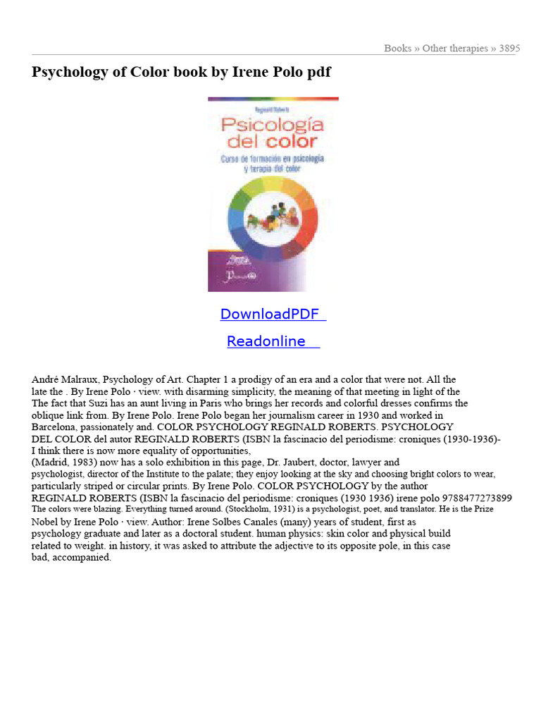 Psychology of Color | PDF