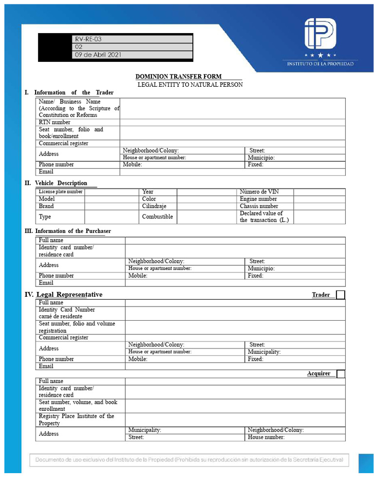 Vehicle Ownership Transfer Form | PDF | Notary Public | Identity Document