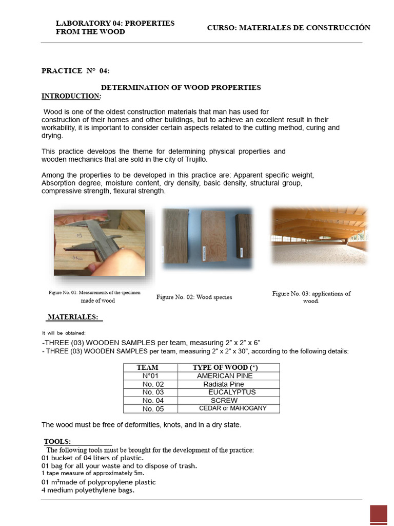 Wood Properties Testing in Construction | PDF | Young's Modulus | Bending