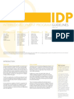 April 2012: IDP Steps 6 IDP Requirements 9 Tasks 21 IDP Supervisors 33