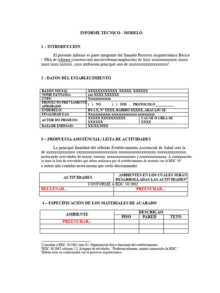 Informe Técnico de Proyecto Asistencial | PDF