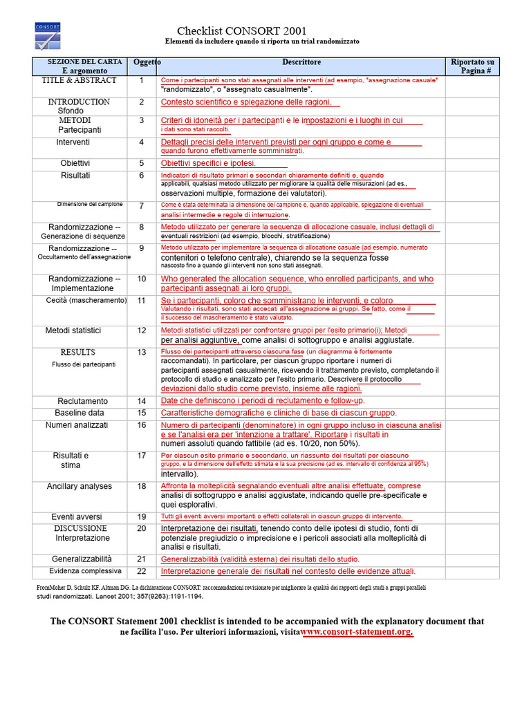 Checklist CONSORT | PDF