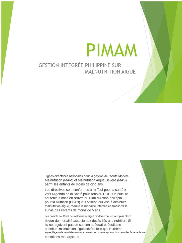 PIMAM | PDF | Malnutrition | Nutriments