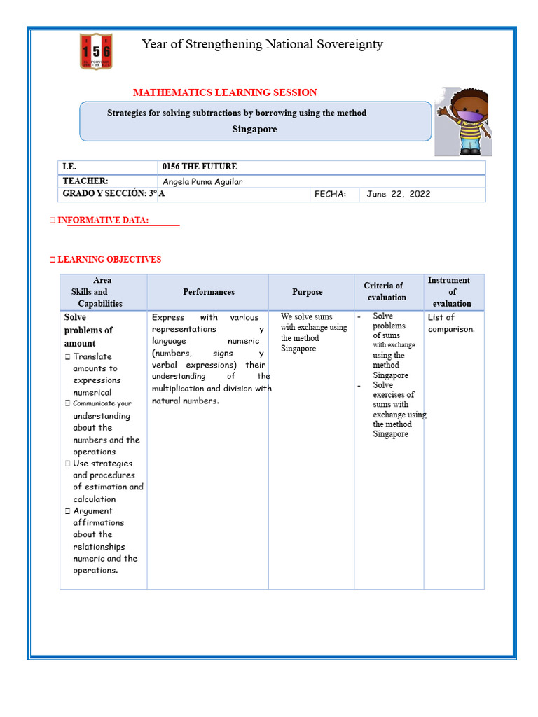 3 Mathematics Singapore Method Subtraction Pdf Mathematics