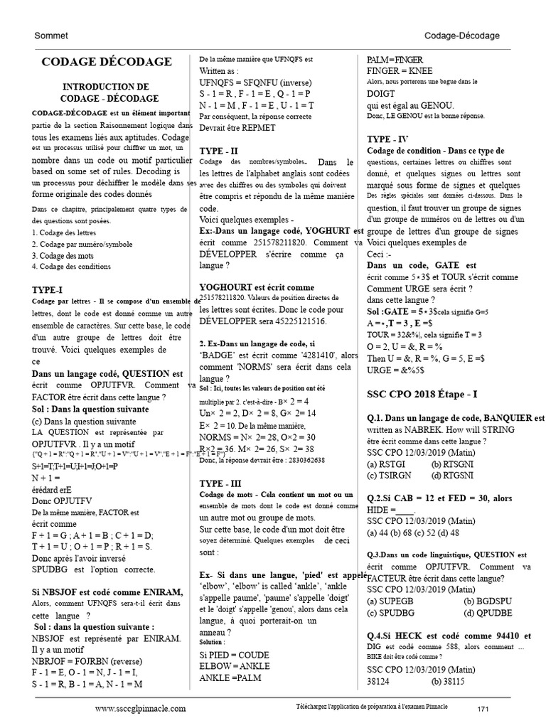 Techniques de Codage et Décodage | PDF | Cryptage | Ingénierie de la ...