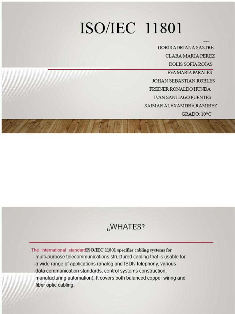 Overview of ISO/IEC 11801 Standard | PDF | Electrical Equipment ...