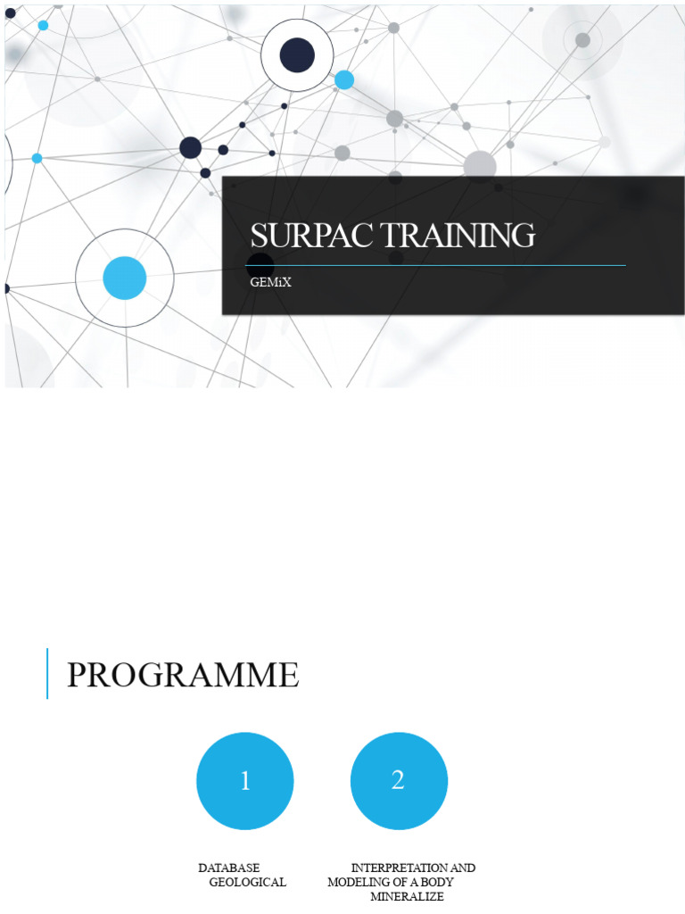 Surpac Training 1 | PDF