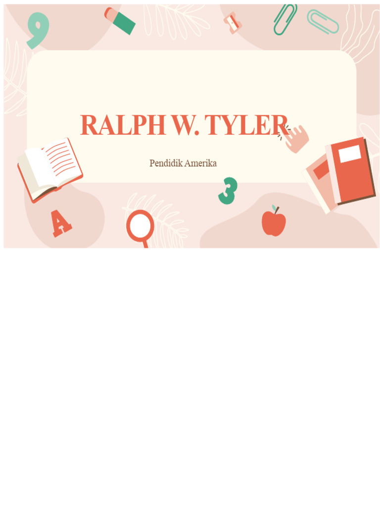 Ralph W. Tyler | PDF