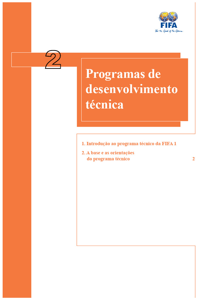 Programas de Desenvolvimento Técnico FIFA | PDF | Futebol | FIFA