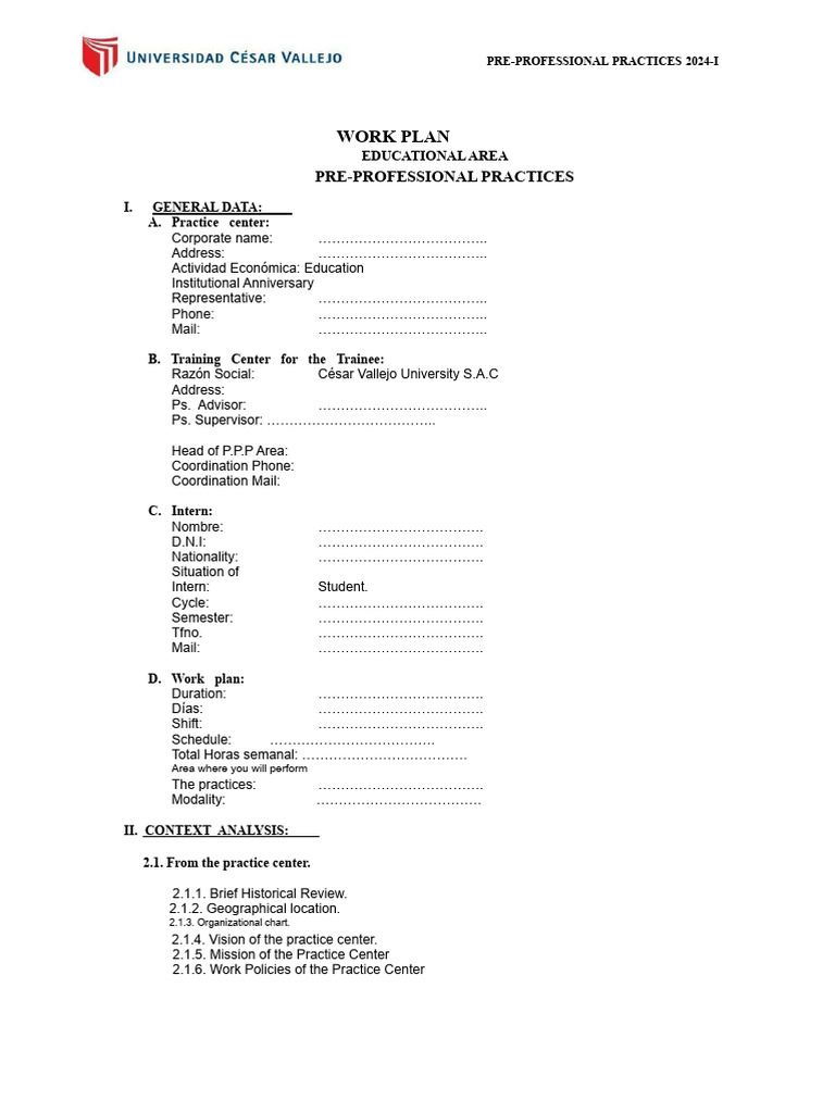 Work Plan Format - Educational Area | PDF | Psychology | Behavioural ...