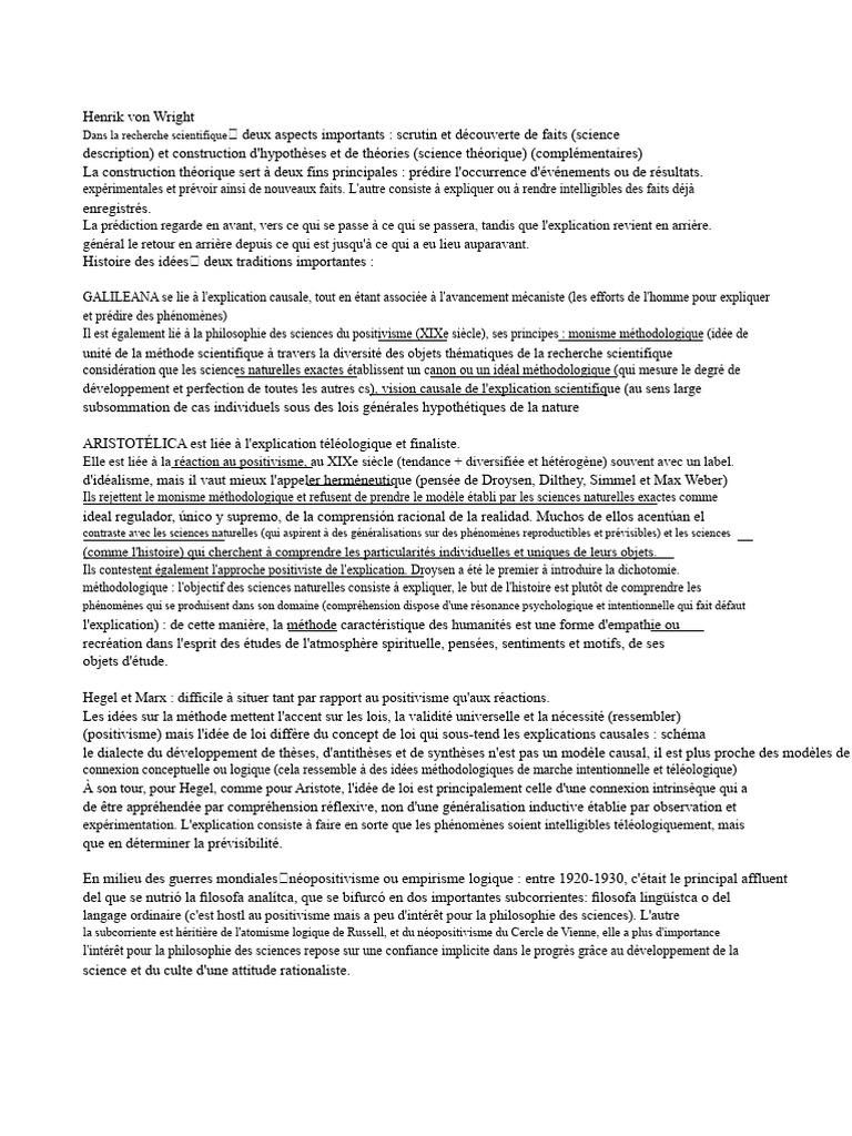 Méthodes scientifiques : positivisme et herméneutique | PDF | Science ...