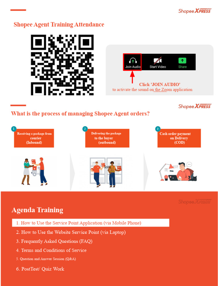 Shopee Agent Training: COD Process Guide | PDF | Faq | Receipt
