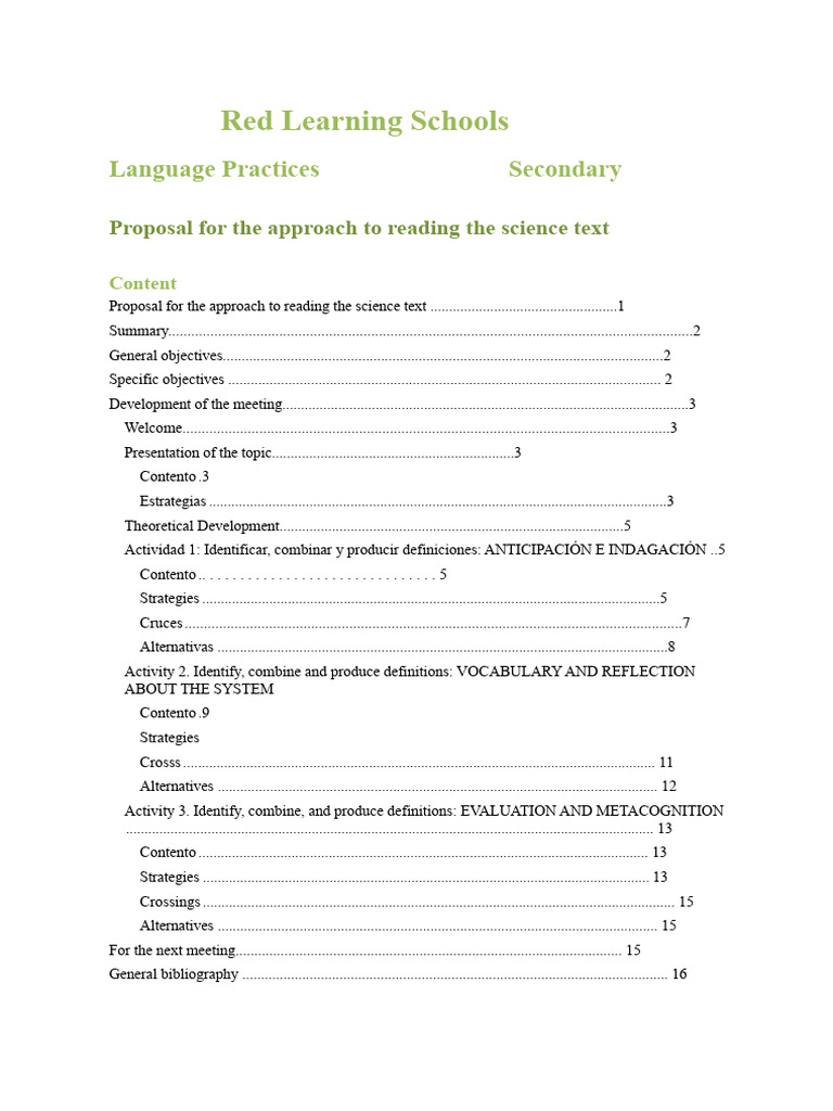 Science Text Reading Strategies for Teachers | PDF | Reading ...