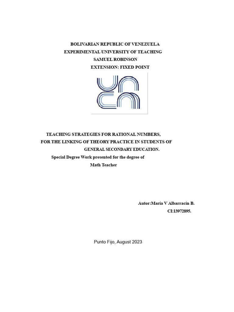 Research Proposal 10082023 PNF Mathematics33 | PDF | Knowledge | Theory