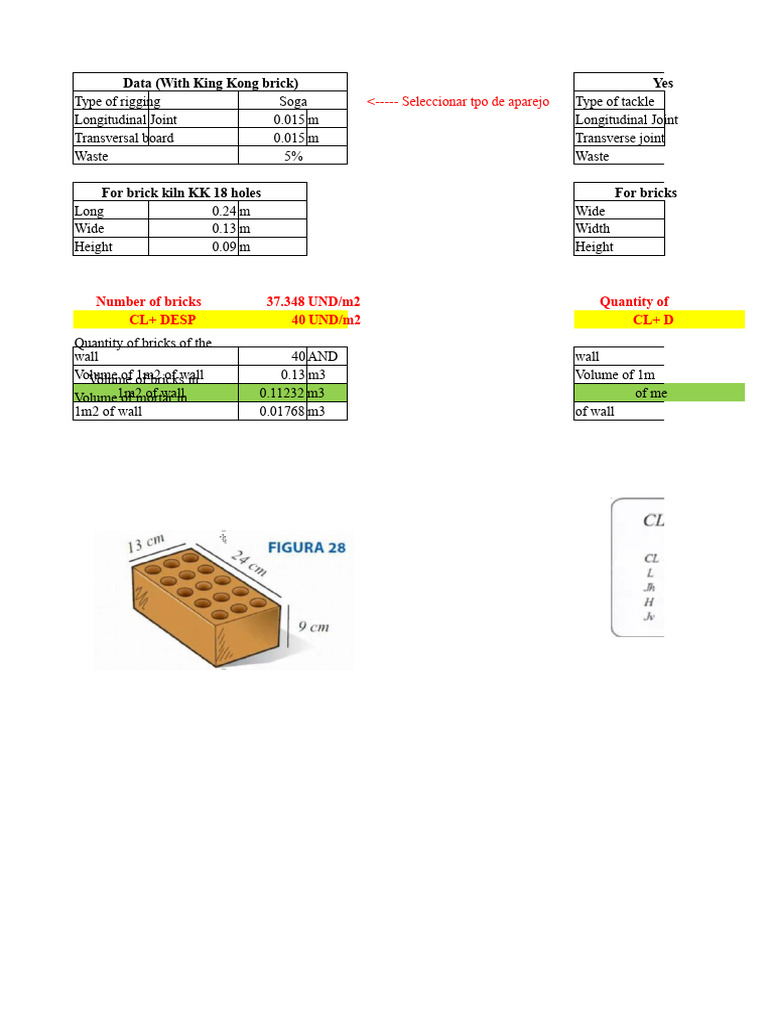 Calculation of Bricks in A Wall | PDF | Brick