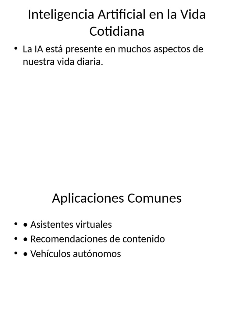 Inteligencia Artificial en La Vida Cotidiana | PDF