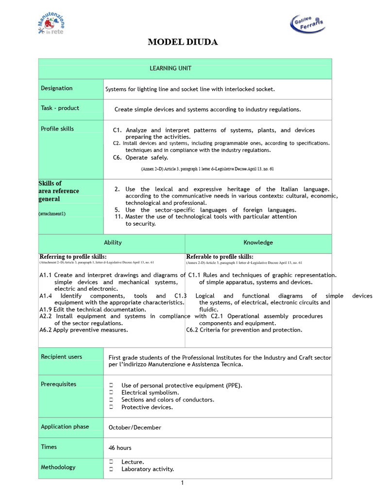 Example-UDA-Civil Plants-Ferraris | PDF | System | Laboratories