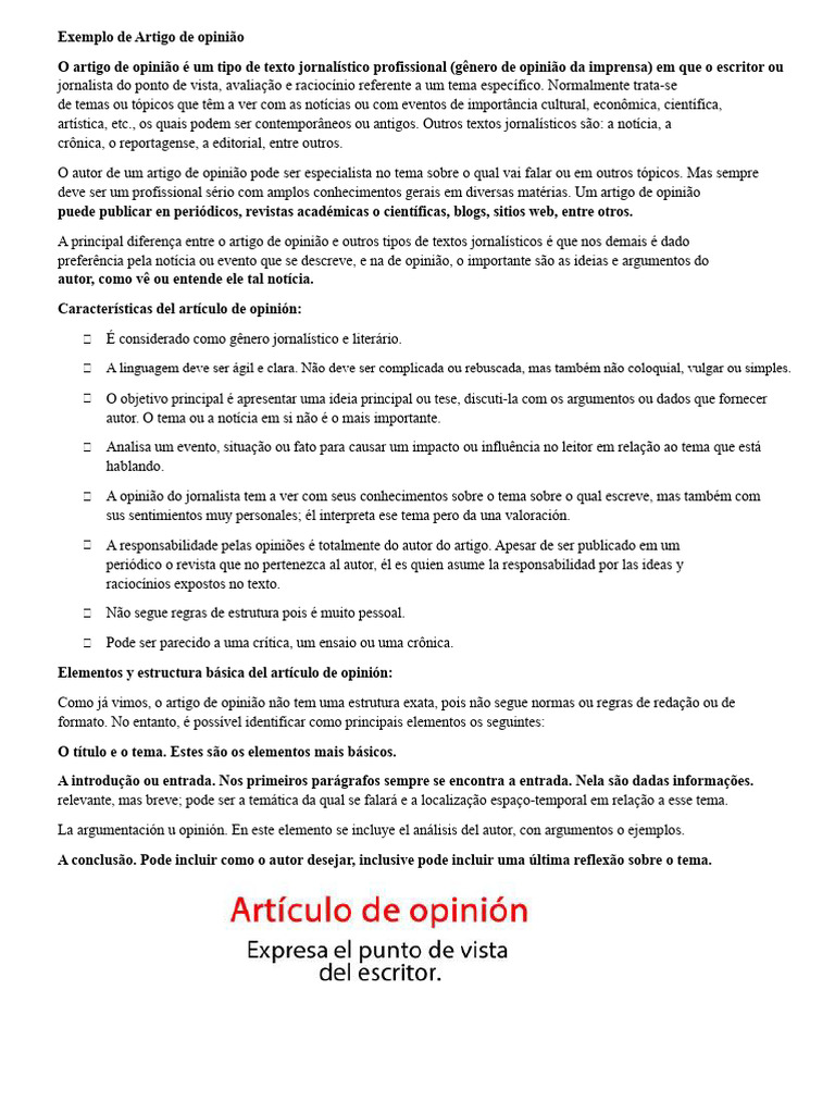 Exemplo de Artigo de Opinião | PDF | Desperdício | Jornalismo