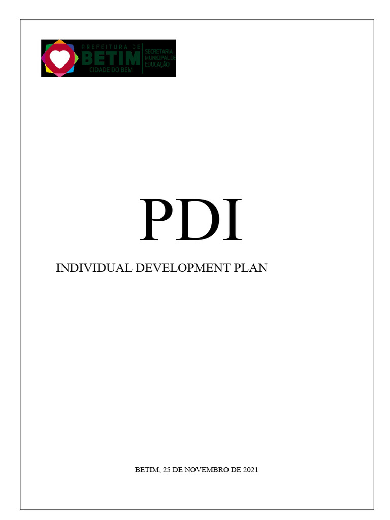 PDI - Individual Development Plan | PDF | Perception | Thought