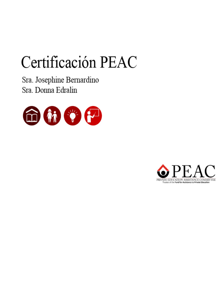 Certificación Peac Sitio Oficial de Peac | PDF | Evaluación | Presupuesto