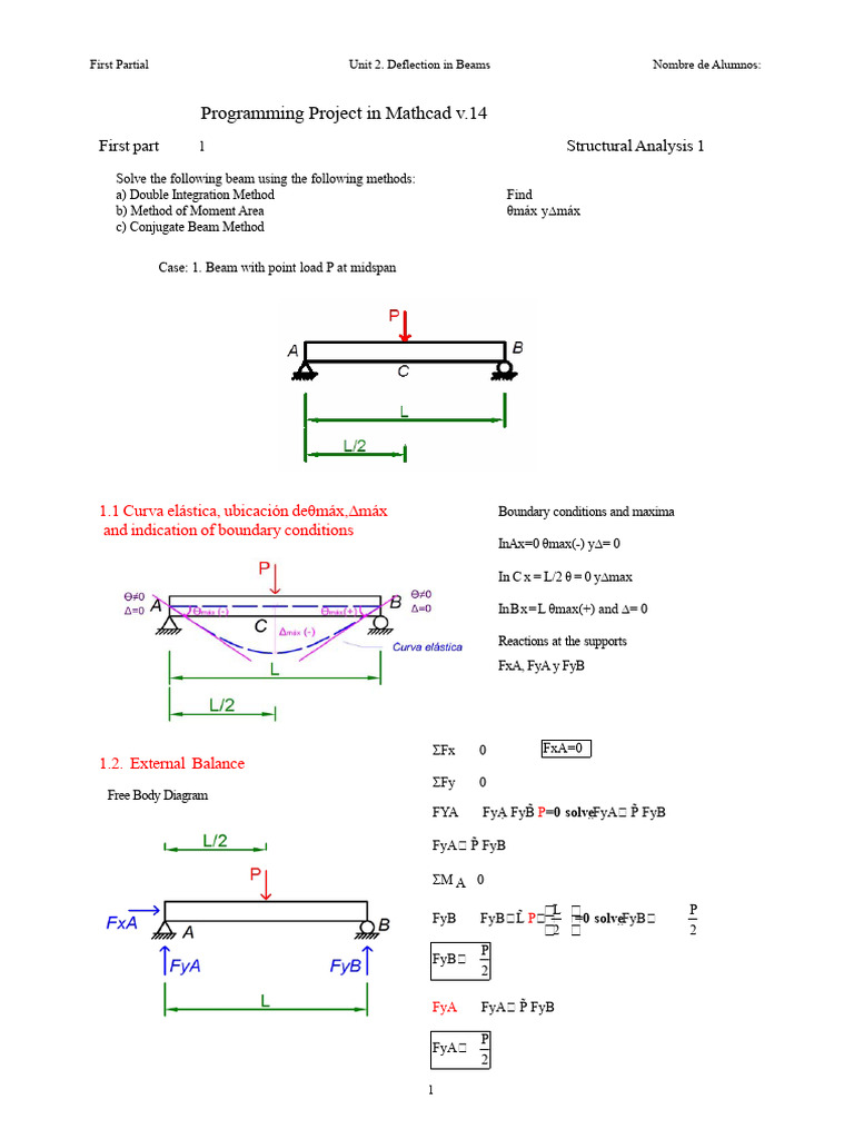 Beam Deflection Analysis Methods | PDF | Beam (Structure) | Structural ...