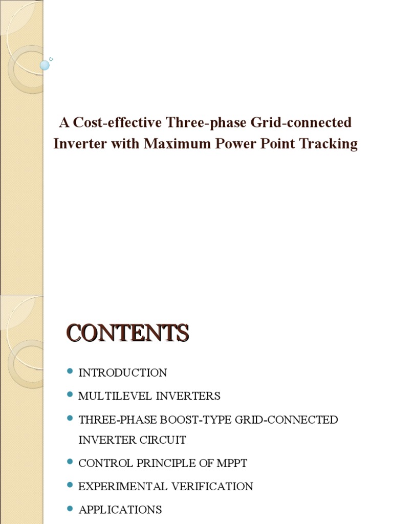 Cost-effective Three-Phase Inverter Design | PDF | Power Inverter ...