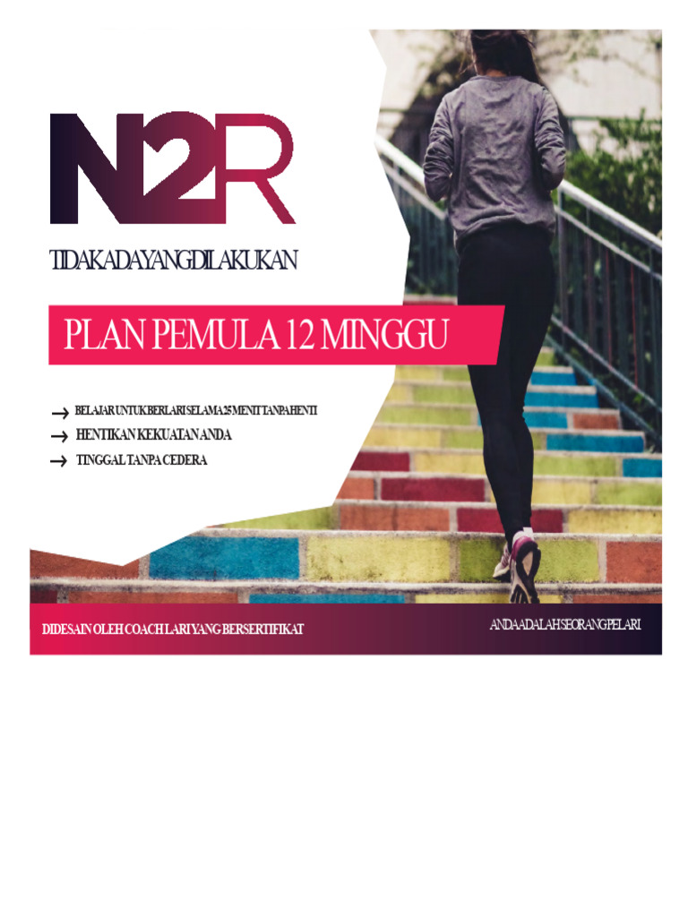Rencana Lari Pemula 12 Minggu N2R | PDF