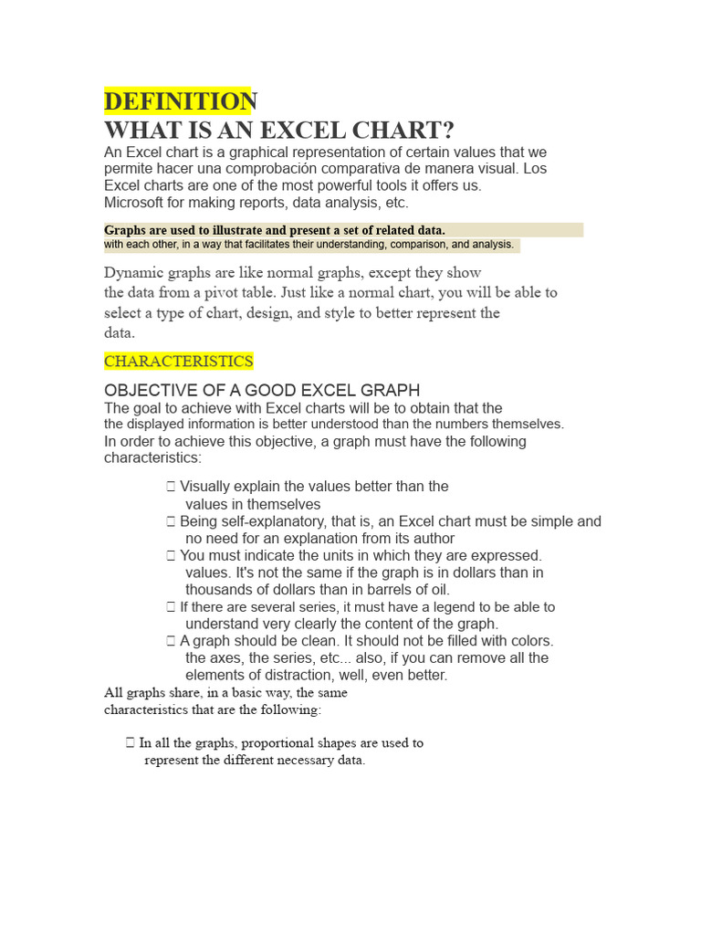 Understanding Excel Charts | PDF | Chart | Microsoft Excel