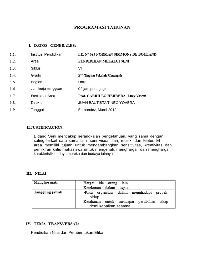 Program Seni Pendidikan Menengah | PDF