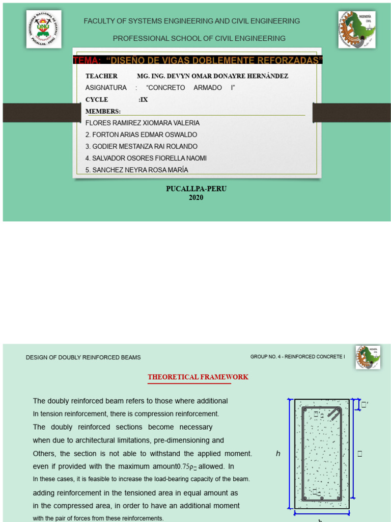 Design of Doubly Reinforced Beams | PDF | Bending | Beam (Structure)