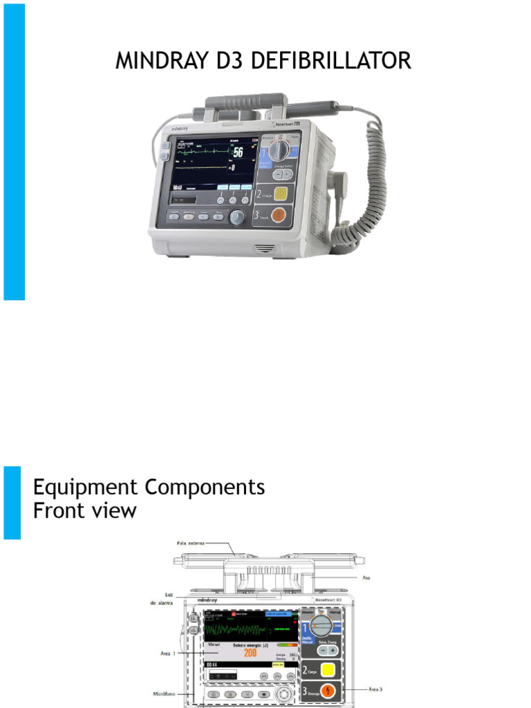 Mindray D3 Defibrillator Overview | PDF | Electrocardiography | Cardiology