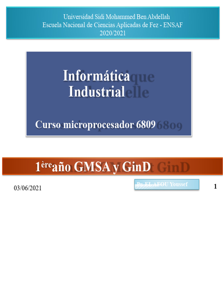 Curso de Microprocesador ENSA | PDF | Poco | Microprocesador