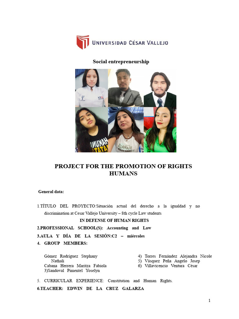 Human Rights Promotion Project - Group 3 Final | PDF | Survey ...