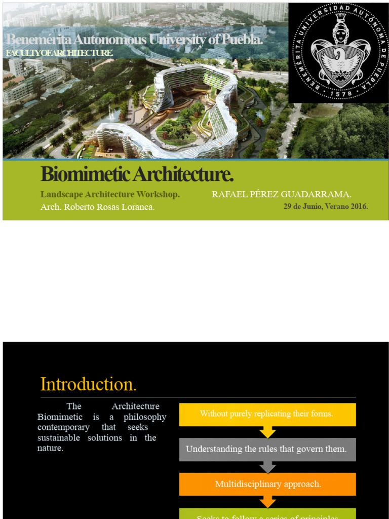 Biomimetic Architecture Principles | PDF