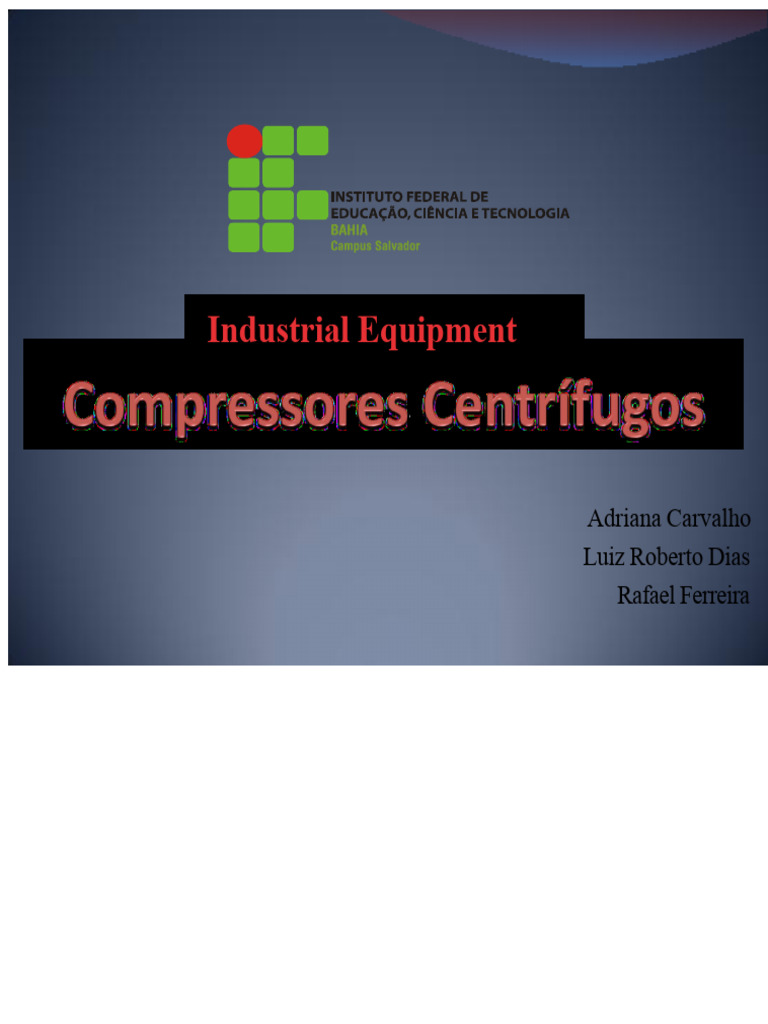 Overview of Centrifugal Compressors | PDF | Gas Technologies ...