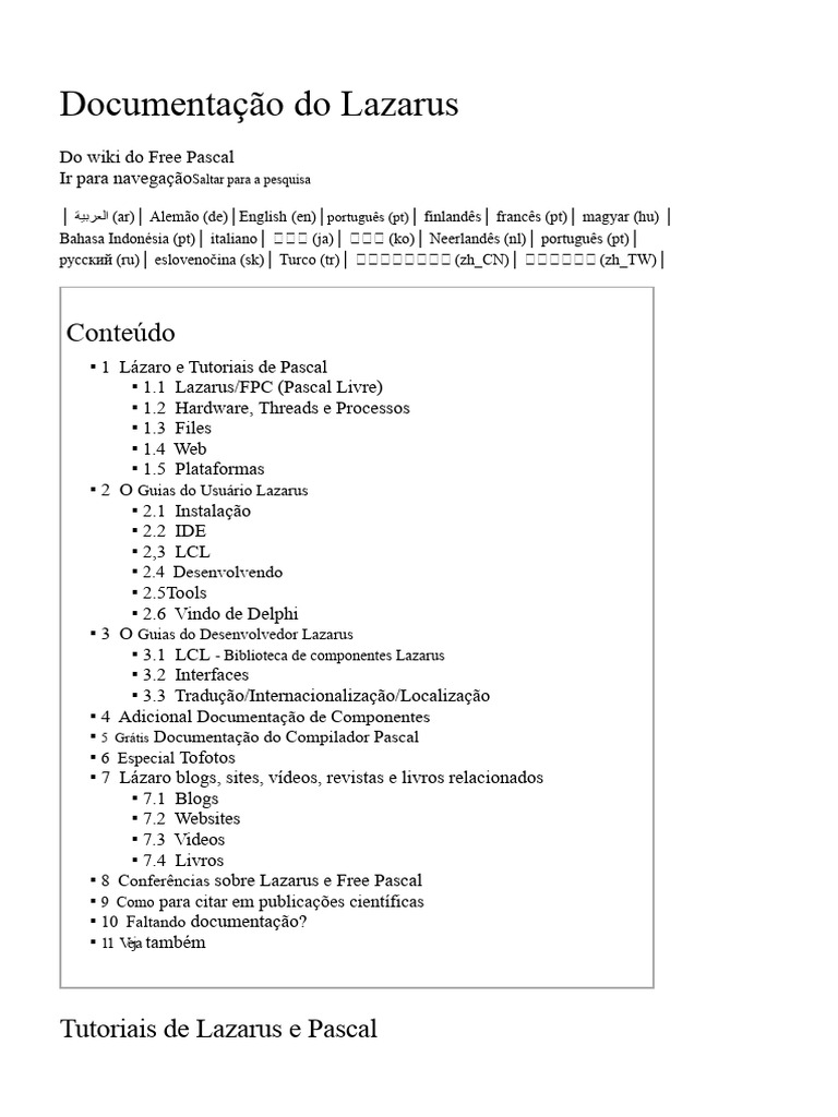 Documentação do Lazarus e Pascal | PDF | Android (sistema operacional ...