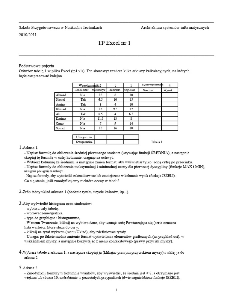 TP Excel | PDF