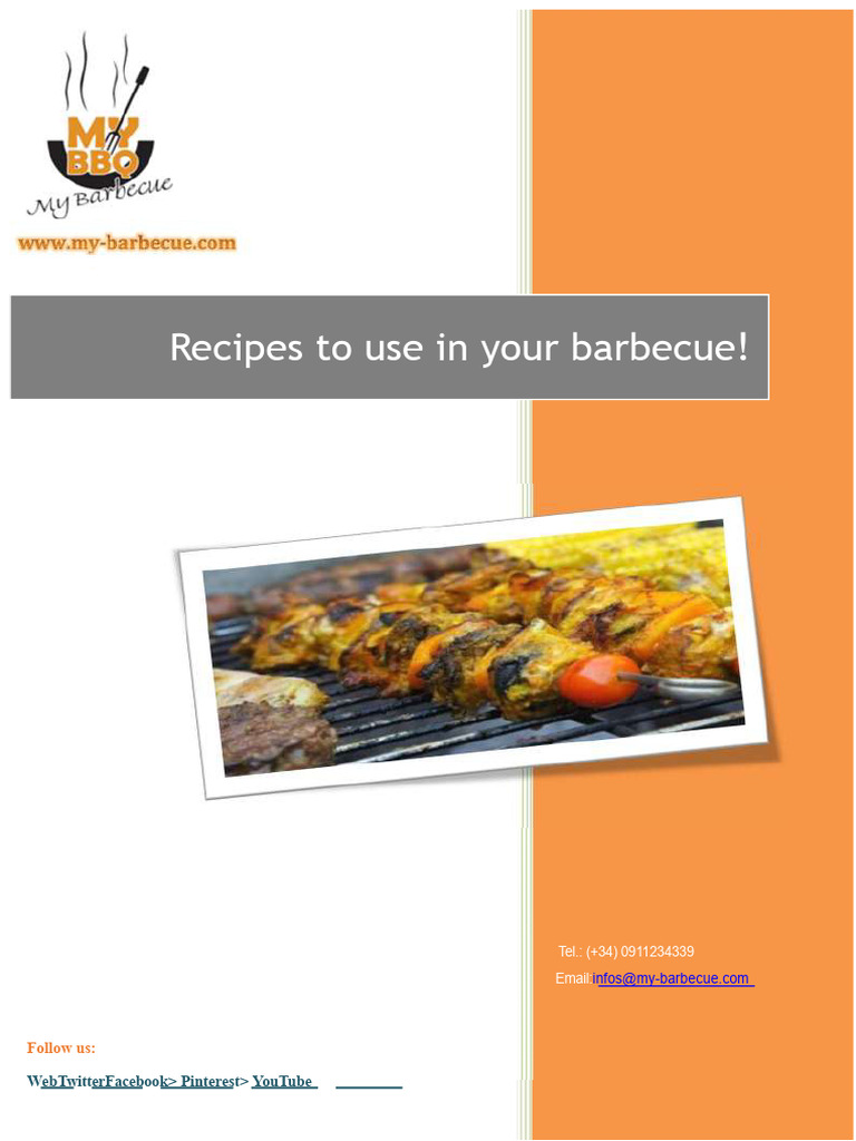 Barbecue Recipe Collection Guide | PDF | Sausage | Grilling