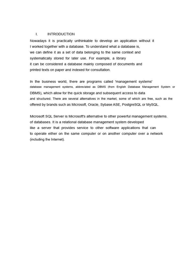 SQL Introduction and Conclusions | PDF